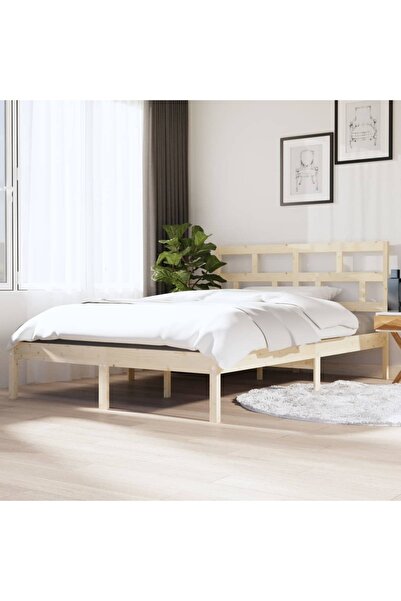 Concept Μικρό σκελετό Διπλό κρεβατιού 4FT, 120x190 cm, μασίφ ξύλο