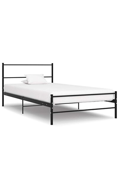 Concept Σκελετός κρεβατιού, μαύρος, 100 x 200 εκ., μεταλλικός