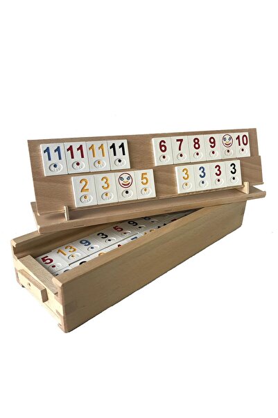 OEM Rummy board game (Remi), Romanian made of wood and plastic pieces