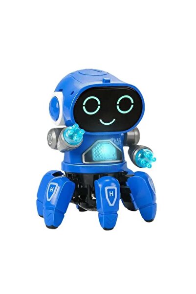 OEM Jucarie Interactiva Robot Dansator cu Muzica si Lumini Albastru