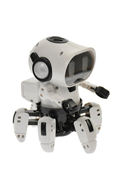 OEM Robot de jucarie cu luminite si sunete, merge si danseaza, alb - 5916B