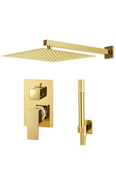 Concept Sistem de duș, auriu, oțel inoxidabil 201