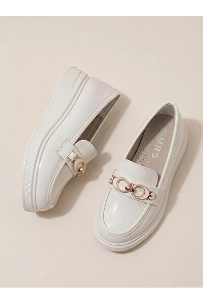 Zaira Λευκά κοριτσίστικα παπούτσια από οικολογικό Δερμάτινο Andreina #24629 - 36