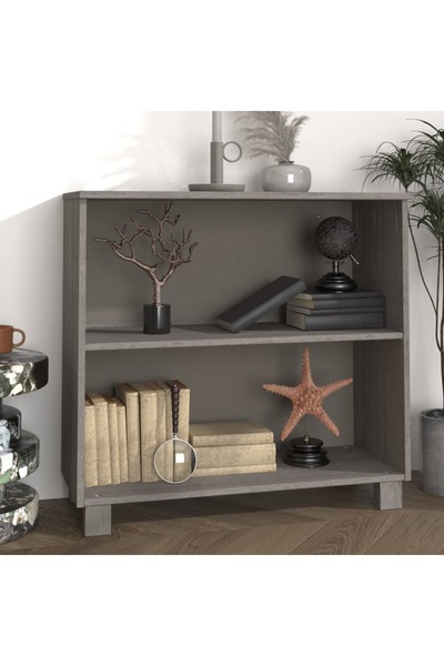 Concept Servantă, gri deschis, 85x35x80 cm, lemn masiv de pin