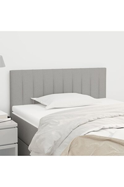 Concept Tăblie de pat, gri deschis, 90x5x78/88 cm, textil