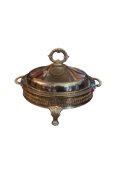 tayfuntufan antika koleksiyon European Production Silver-Plated Covered Lion ...