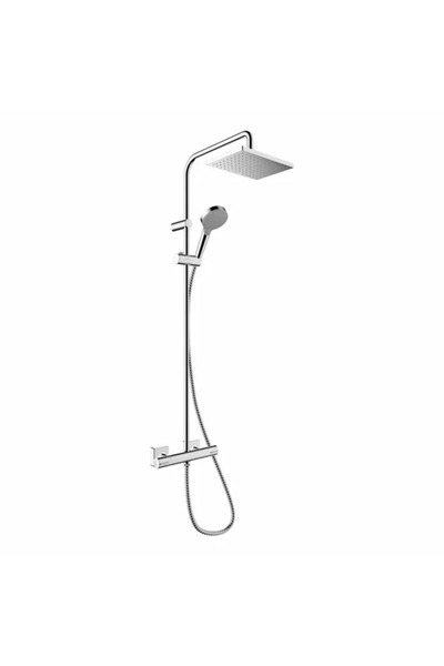 Hansgrohe Shower column with thermostatic mixer Vernis Shape 230 with 2 funct...