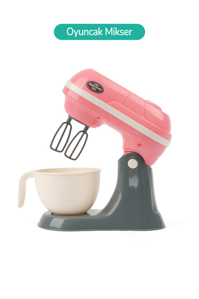 ROZİTOYS Kutulu Işıklı Pilli Büyük Oyuncak Mikser Pembe