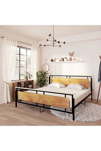 Concept Σκελετός κρεβατιού, 200 x 200 εκ., μεταλλικός