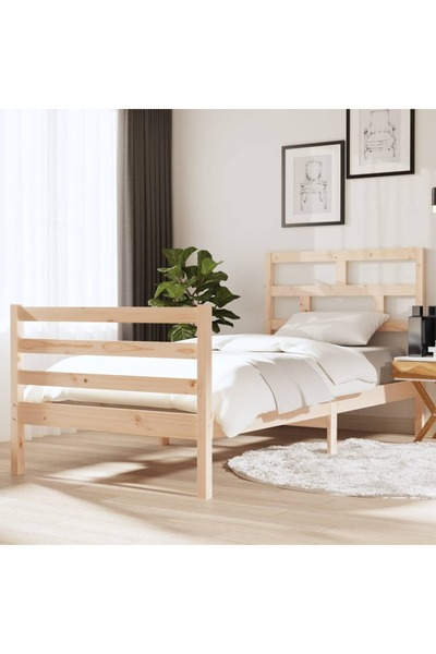 Concept Σκελετός Μονό κρεβατιού 3FT, 90x190 cm, μασίφ ξύλο