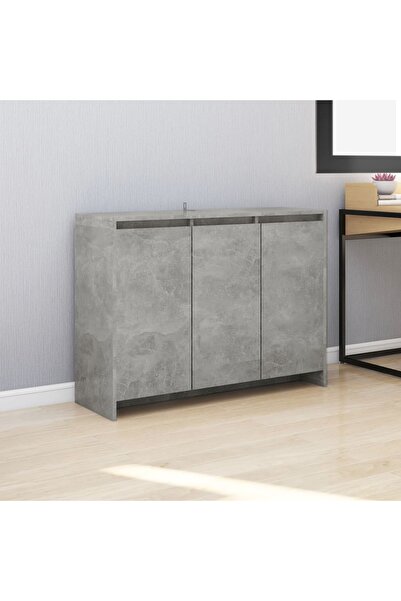 Concept Servantă, gri beton, 102x33x75 cm, PAL