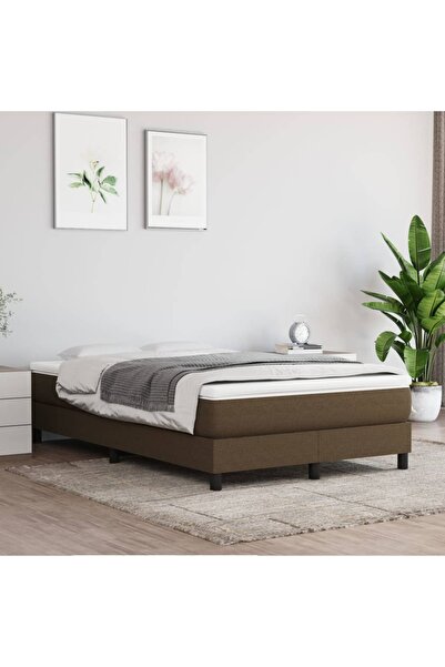 Concept Pat box spring cu saltea, maro închis, 120x200 cm, textil