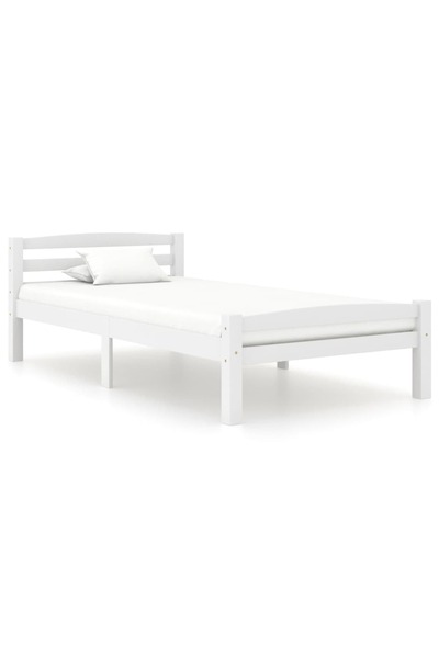 Concept Σκελετός κρεβατιού, λευκό, 90x200 cm, μασίφ ξύλο πεύκου