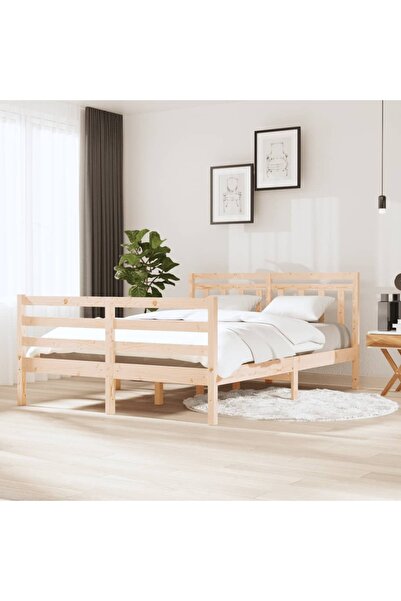 Concept Σκελετός κρεβατιού, 140x190 εκ., μασίφ ξύλο