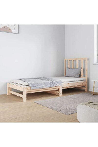 Concept Επεκτεινόμενο ανάκλιντρο, 2x(90x190) εκ., μασίφ ξύλο πεύκου