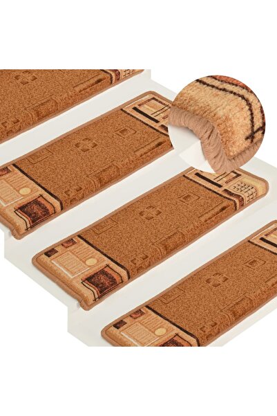 Concept Αυτοκόλλητα πατάκια σκάλας, 10 τεμ., μπεζ, 65x25 εκ.