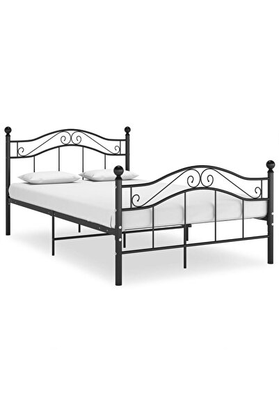 Concept Σκελετός κρεβατιού, μαύρος, 120x200 cm, μεταλλικός