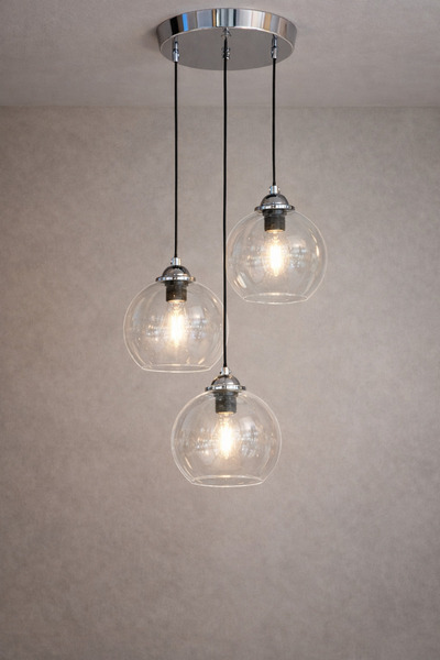 MINIMAL ETICARET VE BILGI TEKNOLOJILERI Synergy Silver Chrome TRİO Plafonyer ...