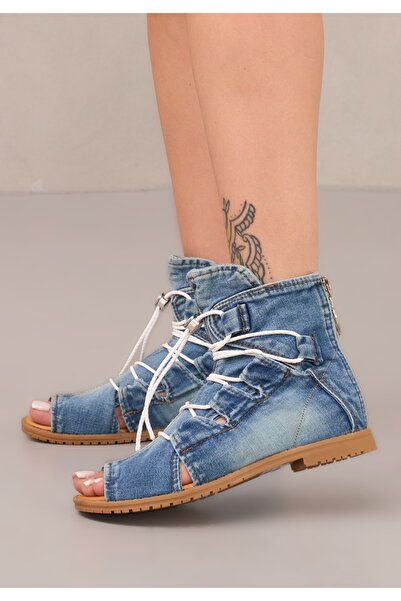 StarBlueMooN جينز نسائي صندل تابا