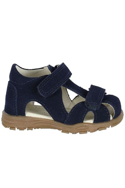 EN FANT Uranus Navy Suede 23 - Leather Sandals with velcro closure for childr...