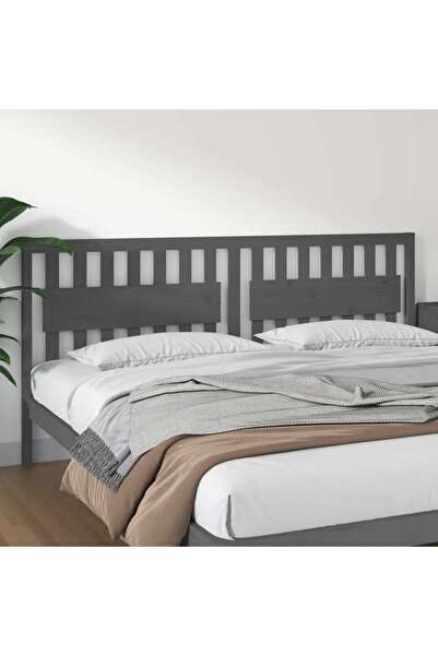 Concept Tăblie de pat, gri, 205,5x4x100 cm, lemn masiv de pin