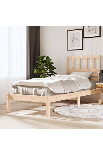 Concept Σκελετός κρεβατιού Μικρό Μονό 2FT6, 75x190 εκ., μασίφ ξύλο πεύκου