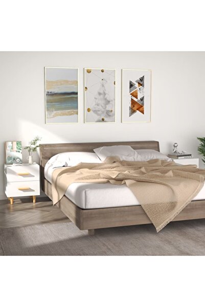 Concept Noptieră, 2 buc., alb, 40x35x47,5 cm