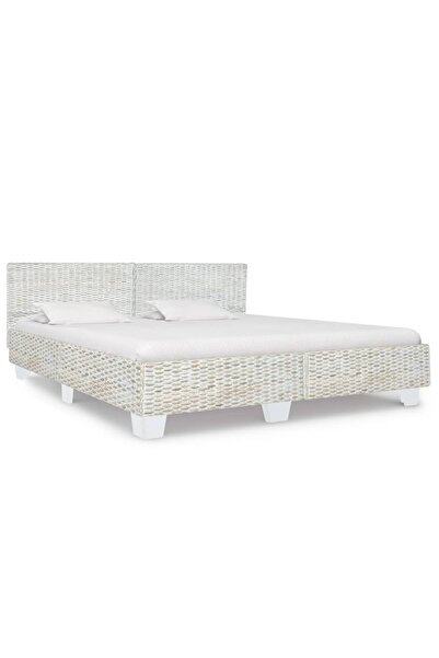 Concept Σκελετός κρεβατιού, γκρι, 180 x 200 εκ., ρατάν