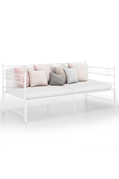 Concept Σκελετός καναπέ-κρεβάτι, λευκό, 90x200 cm, μεταλλικός