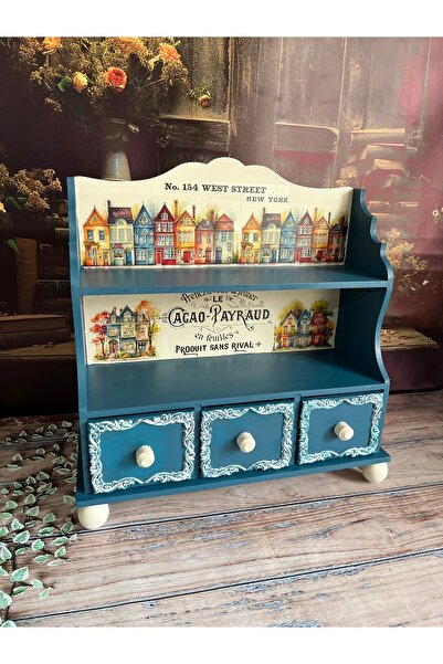 Bypinaryuksel 3 çekmeceli Tasarım Fincan Rafı,Mutfak Rafı