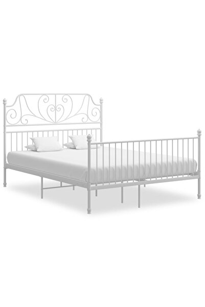 Concept Σκελετός κρεβατιού, λευκό, 160x200 cm, μεταλλικός