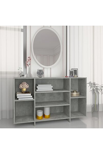 Concept Sideboard, concrete grey, 120x30x75 cm, chipboard