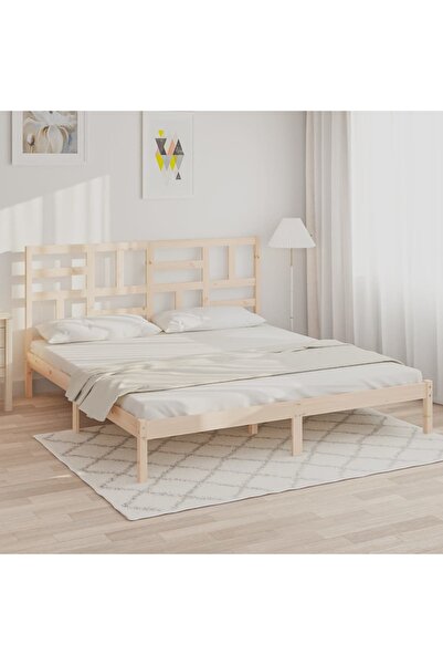 Concept Σκελετός κρεβατιού Super King 6FT, 180x200 cm, μασίφ ξύλο