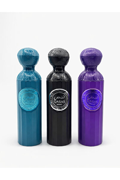 QASAS Set of 3 Unisex Oriental Perfumes – Amora, Niko & Violet