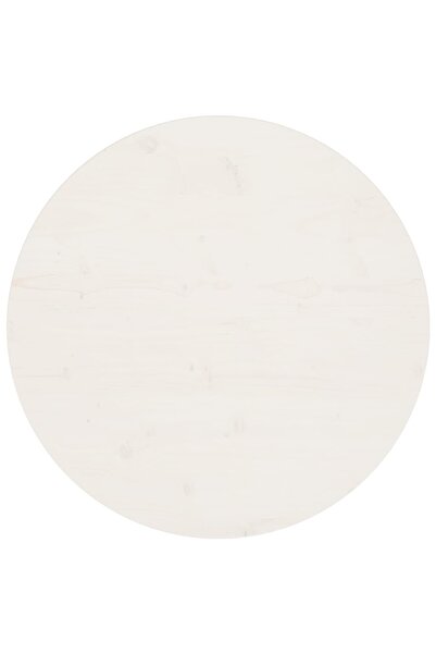 Concept Blat de masă, alb, Ø70x2,5 cm, lemn masiv de pin
