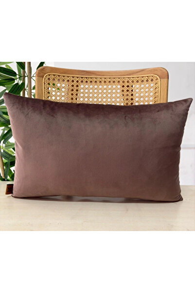 Elanora Home غطاء وسادة فاخر ناعم من المخمل بلون القهوة، ذو ملمس ناعم، أنيق و...