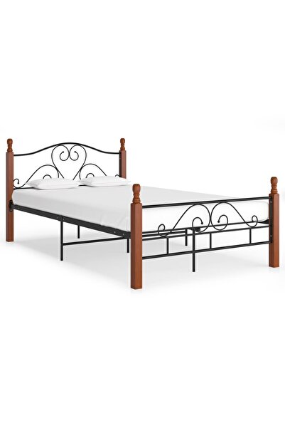 Concept Σκελετός κρεβατιού, μαύρος, 120x200 cm, μεταλλικός