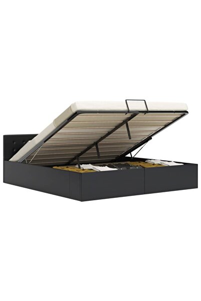 Concept Υδραυλικό πλαίσιο κρεβατιού, αποθηκευτικός χώρος, μαύρο 160 x 200 cm,...