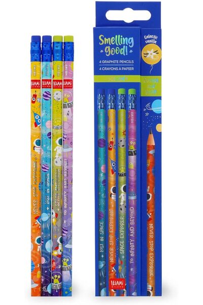 Legami 4'lü kokulu HB Kurşun Kalem Set- Uzay