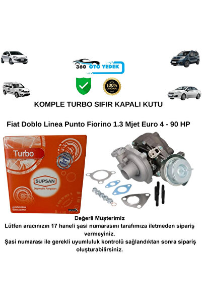 SUPSAN U002 Turbo Fiat 1.3 Mjet Euro 4 90 Hp Doblo Linea Punto Fiorino