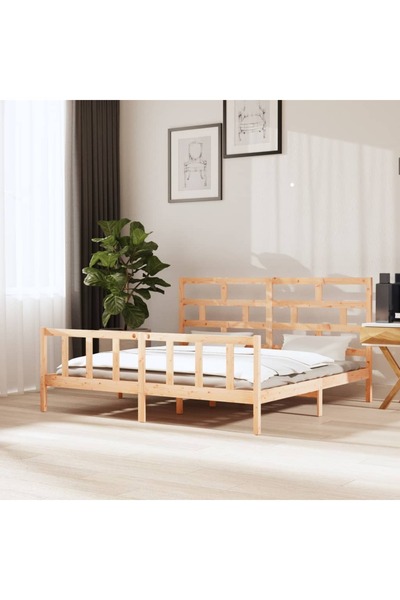 Concept Cadru de pat Super King 6FT, 180x200 cm, lemn masiv de pin