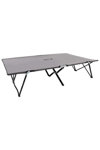 Concept Πτυσσόμενη ξαπλώστρα για 2 άτομα, γκρι, ατσάλινη