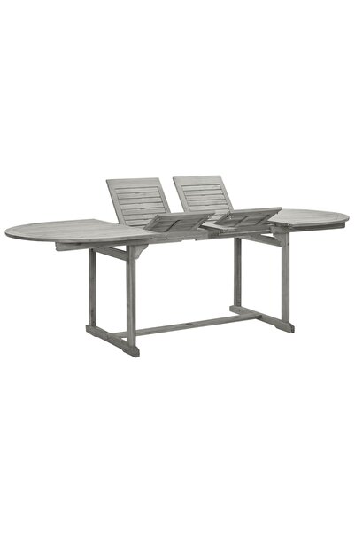 Concept Τραπέζι κήπου, (160-240)x100x75 εκ., μασίφ ξύλο ακακίας