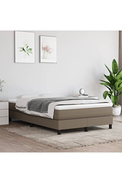 Concept Pat box spring cu saltea, gri taupe, 120x200 cm, textil