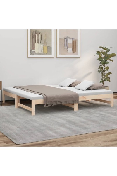 Concept Επεκτεινόμενο ανάκλιντρο, 2x(90x190) εκ., μασίφ ξύλο πεύκου