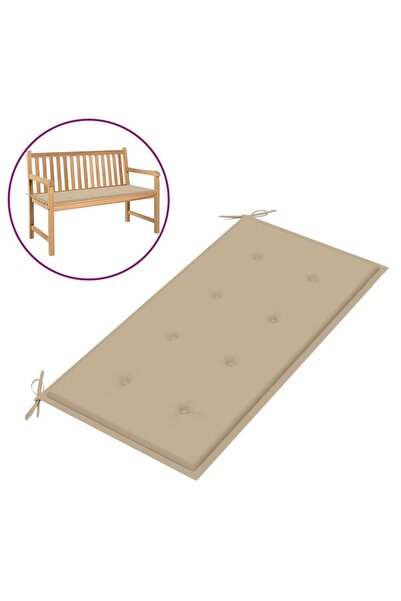 Concept Garden bench Pillow , beige, 100x50x3 cm