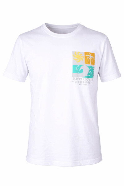 trender 26Ydt1000025 Men's T-Shirt Surfing O Neck