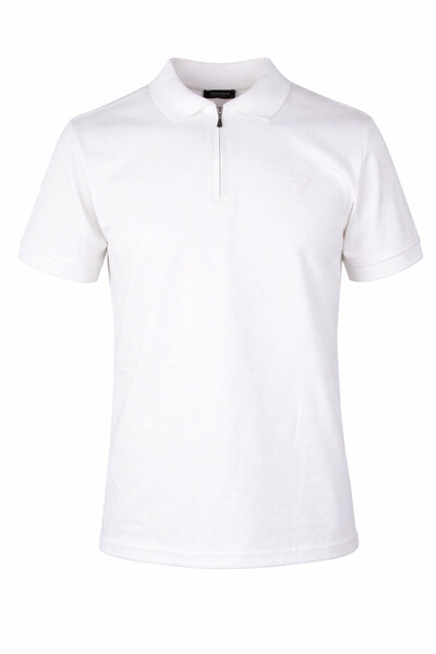 trender 26Yss9000028 Men's T-Shirt Modal Half Zipper