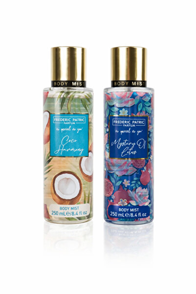 Frederic Patric Body Mist Set 2x250ml Coco Harmony & Mystery of Lotus – Women...