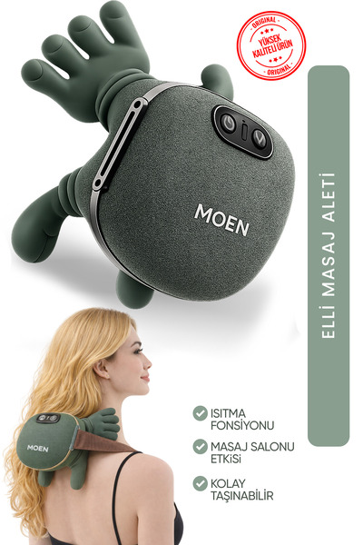 MOEN Gerçek El Hissi ile Yoğurma Yapan Isıtmalı Masaj Aleti